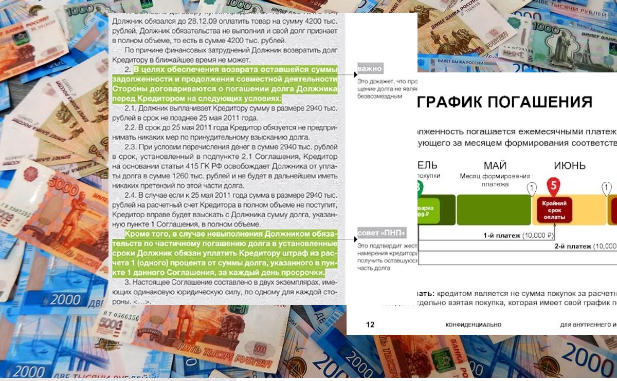 Заявление о предоставлении рассрочки по погашению задолженности - КартаПрава